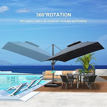 Amazon.com : PURPLE LEAF 9' X 12' Double Top Cantilever